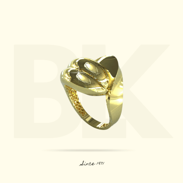 Polished-Patterned Ring 1